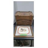 Anheuser-Busch wooden advertising beer box and