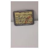 1952 Delaware Resident Fishing License
