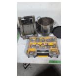 Dewalt storage box with lug nuts aluminum pot fan