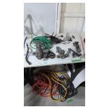 Trailer hitches drop cord light extension cords