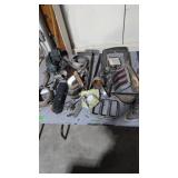 Vintage car parts air nailer hose etc