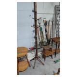 Antique wooden clothes tree