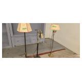 3 vintage floor lamps