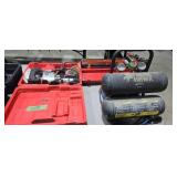 Hammer drill air compressor emergency triangles