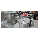 Stainless pots cast iron Dutch oven etc