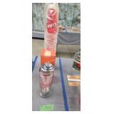 Coca-Cola straw dispenser with coke cups