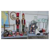 Christmas tins nutcrackers etc