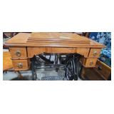 Antique sewing machine cabinet