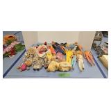 Vintage Barbie and Ken dolls