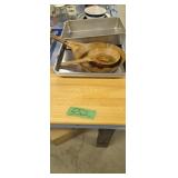 Paint decorated frying pans cutting board pans etc
