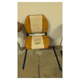 Folding boat seat