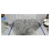 Crystal stemware as shown