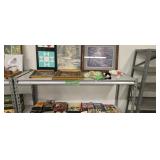 Books picture frames etc