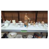 Figurines Indian purestein glassware utensils etc