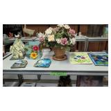 Decorative items and lights as shown