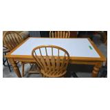 Tile Top Kitchen Table With Three Chairs
