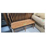 Oak gossip bench