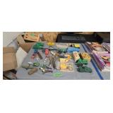 Lot Of Vintage Toys Brass Pool Scale Folding