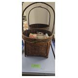 Baskets with VHS tapes