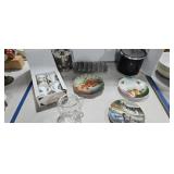 Decorative plates ice buckets mugs etc