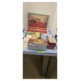 Set of silver plate flatware with box and craft