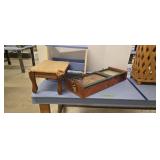 Clock wooden stools