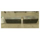 Pair of wooden storage boxes