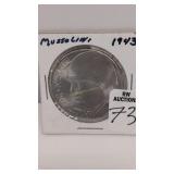 1943 Mussolini Coin Looks To Be Silver 1.5 In