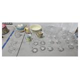 Stemware vintage teapot etc