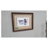 Artist signed Mallard duck print by Roland Sloan