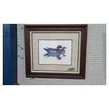 Artist signed wood duck print by Richard Sloan