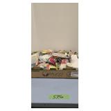 Lot of miscellaneous nails screws picture frame