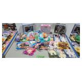 Pez dispensers and beanie babies as shown