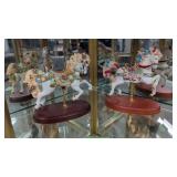 Pair of carousel horses 8 in Long