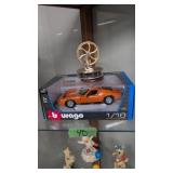 1968 Lamborghini model car and spinning wheel