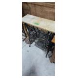 Vintage Cast Iron Sewing Machine Base With