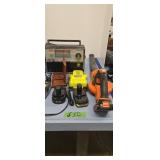 Shortwave band radio blower batteries and charger
