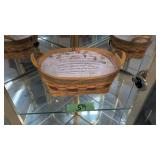 Longaberger basket with liner and protector
