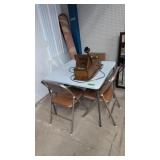 Card table with three chairs