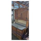 Oak Hoosier cabinet 40 x 28x70