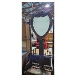 Antique alcohol tree with mirror 30 in wide