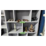 Lot of animal figures and fireman figure