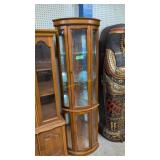 Lighted curio cabinet