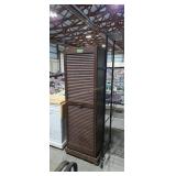 Roll around one door storage cabinet 21x 18x69