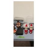 Christmas decorations and bed sheets