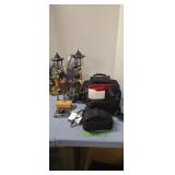 Cameras with bags decorative figures etc