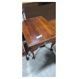 Queen Anne style end table with drawer