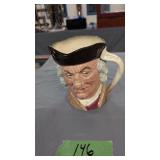 Large Royal Dalton Toby mug Sam Johnson