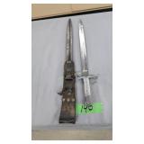 Model 1891 Mauser bayonet with sheath