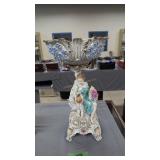 Ornate Dresden Germany large figural compote